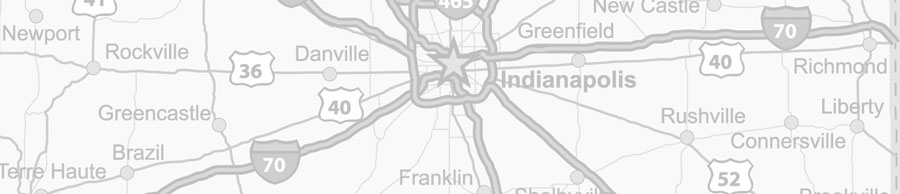 Road map of Indiana