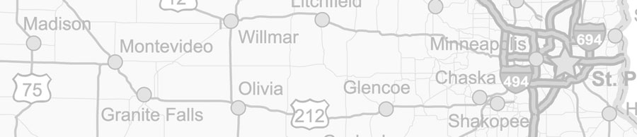 Road map of Minnesota