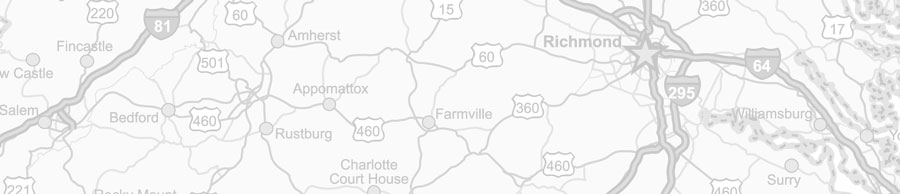Road map of Virginia